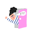 毎日ボーダー男子！のスタンプ（個別スタンプ：36）