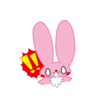 使いやすい＊やさしいうさぎさん♪（個別スタンプ：4）
