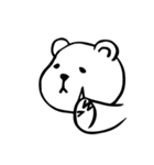 fat white bear（個別スタンプ：13）