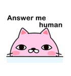 Pink cat kappa(English version)（個別スタンプ：16）