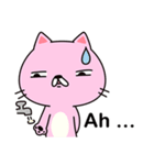 Pink cat kappa(English version)（個別スタンプ：26）