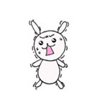 しろうさとくろうさ（個別スタンプ：9）