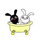 しろうさとくろうさ（個別スタンプ：26）