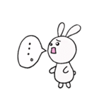 しろうさとくろうさ（個別スタンプ：28）