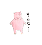 ぼーっとしたブタ（個別スタンプ：8）