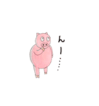 ぼーっとしたブタ（個別スタンプ：12）