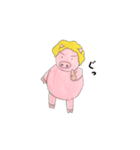 ぼーっとしたブタ（個別スタンプ：29）