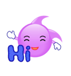 purple bubble life（個別スタンプ：1）