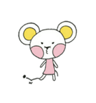 気持ちチュたえるねずみ（個別スタンプ：3）