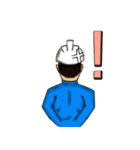 Engineer white hat (V. No background)（個別スタンプ：5）