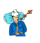 Engineer white hat (V. No background)（個別スタンプ：17）