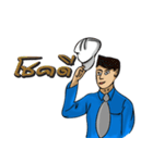 Engineer white hat (V. No background)（個別スタンプ：30）