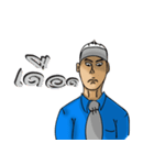 Engineer white hat (V. No background)（個別スタンプ：37）