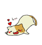 ネコとカエルのスタンプ（個別スタンプ：14）
