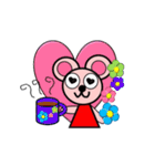 ピンキーくまちゅう（個別スタンプ：9）