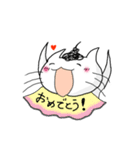 もじゃ毛ねこの日常（個別スタンプ：4）