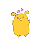 ゆるかわオレンジうさぎ（個別スタンプ：3）