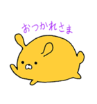 ゆるかわオレンジうさぎ（個別スタンプ：22）