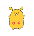 ゆるかわオレンジうさぎ（個別スタンプ：33）