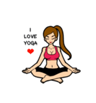 Lala and her yoga life（個別スタンプ：13）