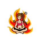 Lala and her yoga life（個別スタンプ：19）