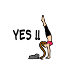 Lala and her yoga life（個別スタンプ：36）