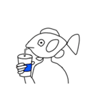 魚人の友人（個別スタンプ：37）