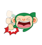 Funny Little Green Monkeys（個別スタンプ：2）