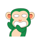 Funny Little Green Monkeys（個別スタンプ：4）