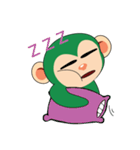 Funny Little Green Monkeys（個別スタンプ：5）