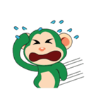 Funny Little Green Monkeys（個別スタンプ：8）