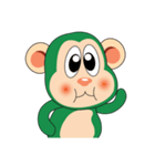 Funny Little Green Monkeys（個別スタンプ：10）