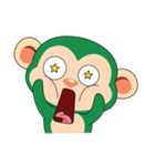 Funny Little Green Monkeys（個別スタンプ：19）