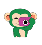 Funny Little Green Monkeys（個別スタンプ：21）