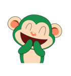 Funny Little Green Monkeys（個別スタンプ：22）