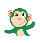 Funny Little Green Monkeys（個別スタンプ：24）