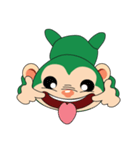 Funny Little Green Monkeys（個別スタンプ：27）