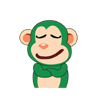 Funny Little Green Monkeys（個別スタンプ：32）