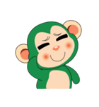 Funny Little Green Monkeys（個別スタンプ：33）