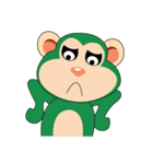 Funny Little Green Monkeys（個別スタンプ：34）