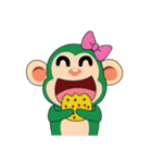 Funny Little Green Monkeys（個別スタンプ：35）