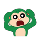 Funny Little Green Monkeys（個別スタンプ：37）