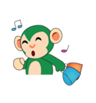 Funny Little Green Monkeys（個別スタンプ：38）