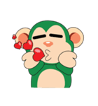 Funny Little Green Monkeys（個別スタンプ：40）