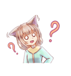 毛ブラシちゃん（個別スタンプ：3）