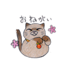色鉛筆de招き猫（個別スタンプ：32）