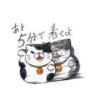 色鉛筆de招き猫（個別スタンプ：35）