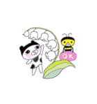 ネコと花のテーマ（個別スタンプ：4）