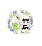 ネコと花のテーマ（個別スタンプ：5）