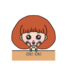 Brighteyes girl（個別スタンプ：29）